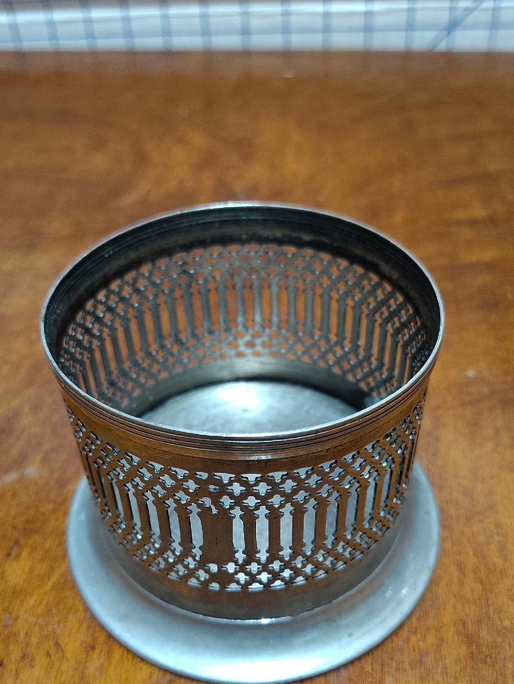 Vintage Silver Plated Decorative Wine Bottle Holder